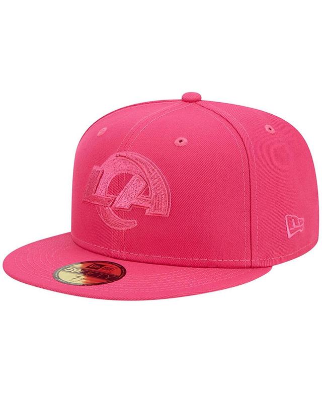 Mens New Era Pink Los Angeles Rams Color Pack 59FIFTY Fitted Hat Product Image