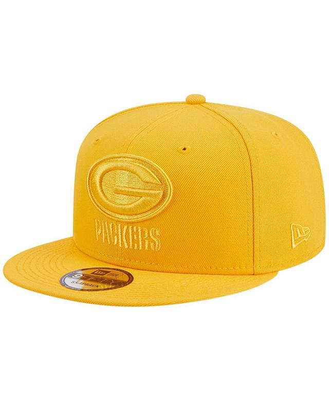 Mens New Era Gold Green Bay Packers Color Pack 9FIFTY Snapback Hat Product Image