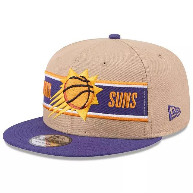 Mens New Era Tan/Purple Phoenix Suns 2024 NBA Draft 9FIFTY Snapback Hat Product Image