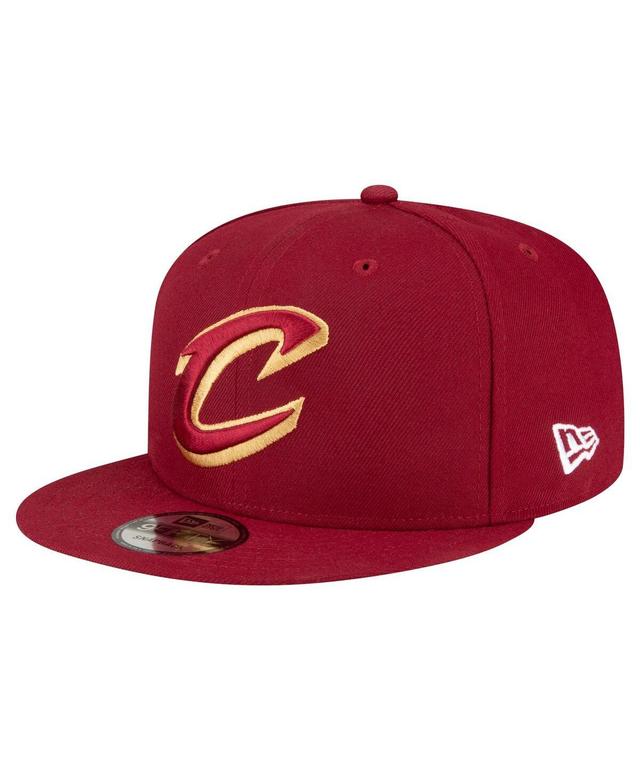 Mens New Era Wine Cleveland Cavaliers Official Team Color 9FIFTY Snapback Hat Product Image