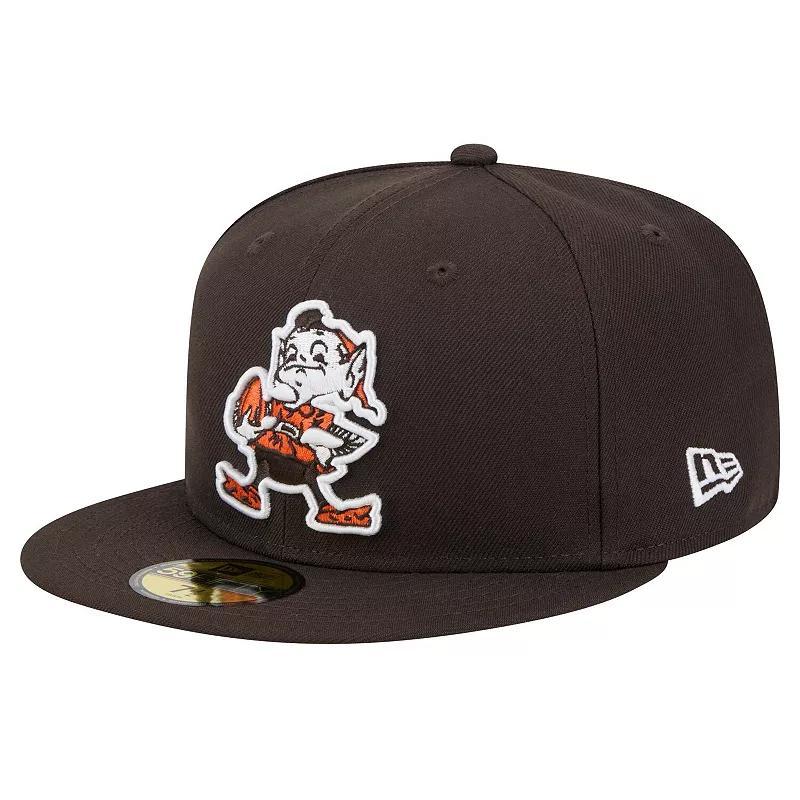 Mens New Era Cleveland s Throwback Main 59FIFTY Fitted Hat Product Image