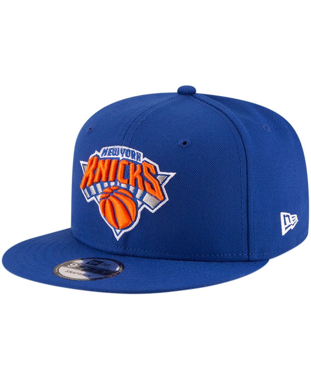 Mens New Era Royal New York Knicks Official Team Color 9FIFTY Adjustable Snapback Hat Product Image