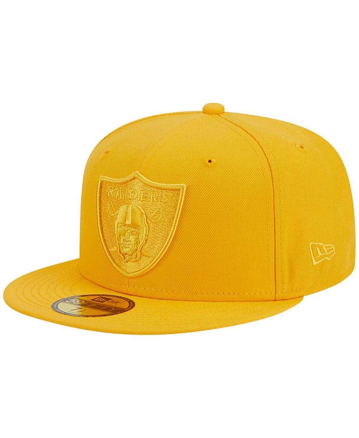 Mens New Era Gold Las Vegas Raiders Color Pack 59FIFTY Fitted Hat Product Image