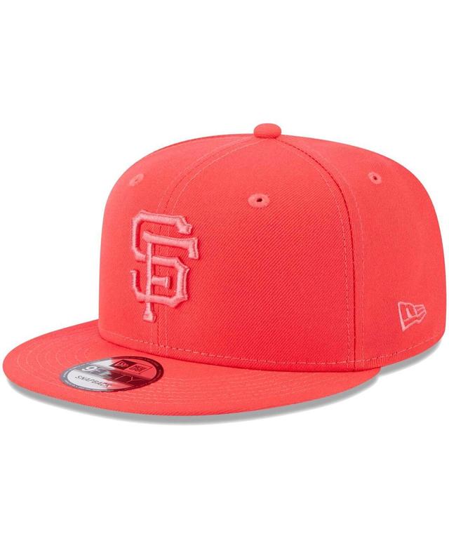 Mens New Era Red San Francisco Giants Spring Color Basic 9FIFTY Snapback Hat Product Image