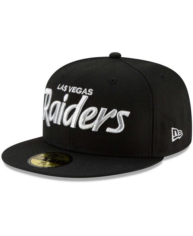 Men's New Era Black Las Vegas Raiders Omaha 59FIFTY Fitted Hat Product Image