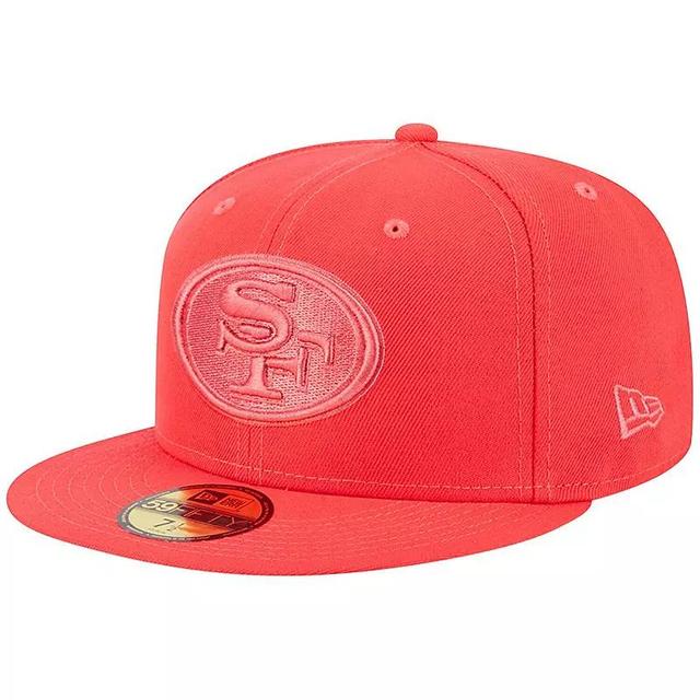 Mens New Era Scarlet San Francisco 49ers Color Pack Brights 59FIFTY Fitted Hat Product Image