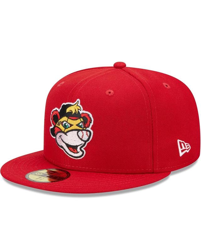 Mens New Era Red Indianapolis Indians Marvel x Minor League 59FIFTY Fitted Hat Product Image