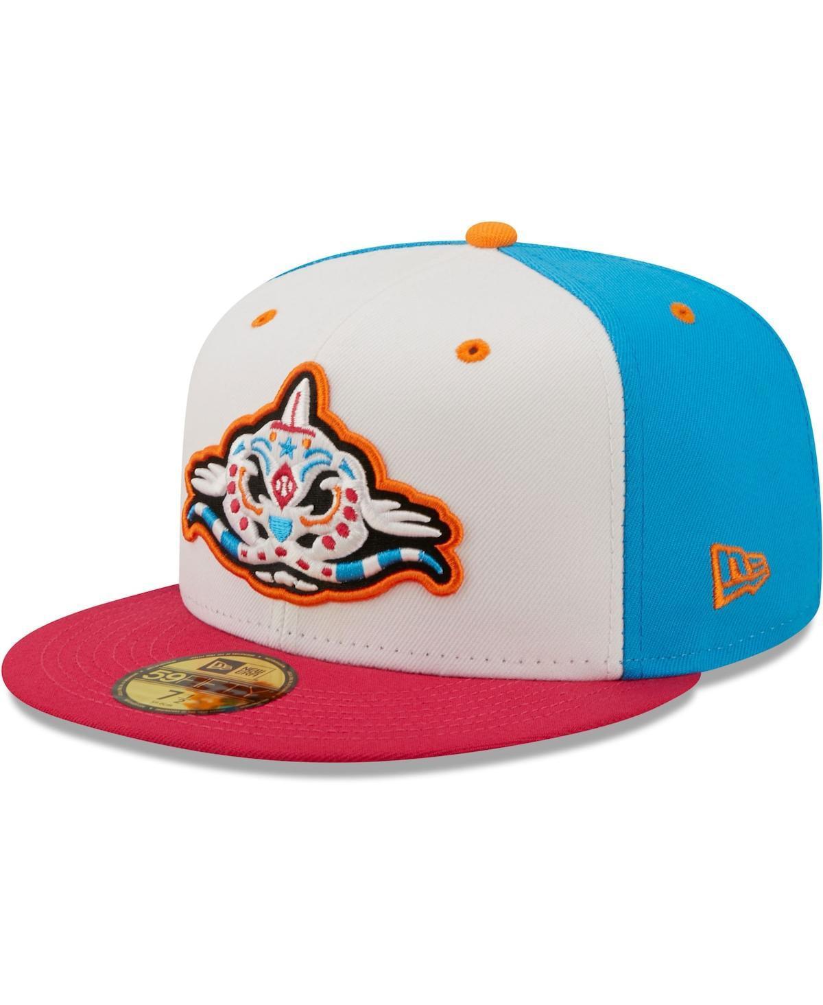 Mens New Era White Pescados de Carolina Copa De La Diversion 59FIFTY Fitted Hat - White Product Image