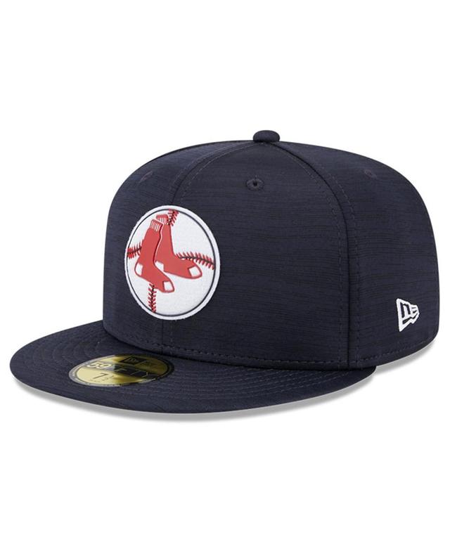 Mens New Era Boston Red Sox 2023 Clubhouse 59FIFTY Fitted Hat Blue Product Image