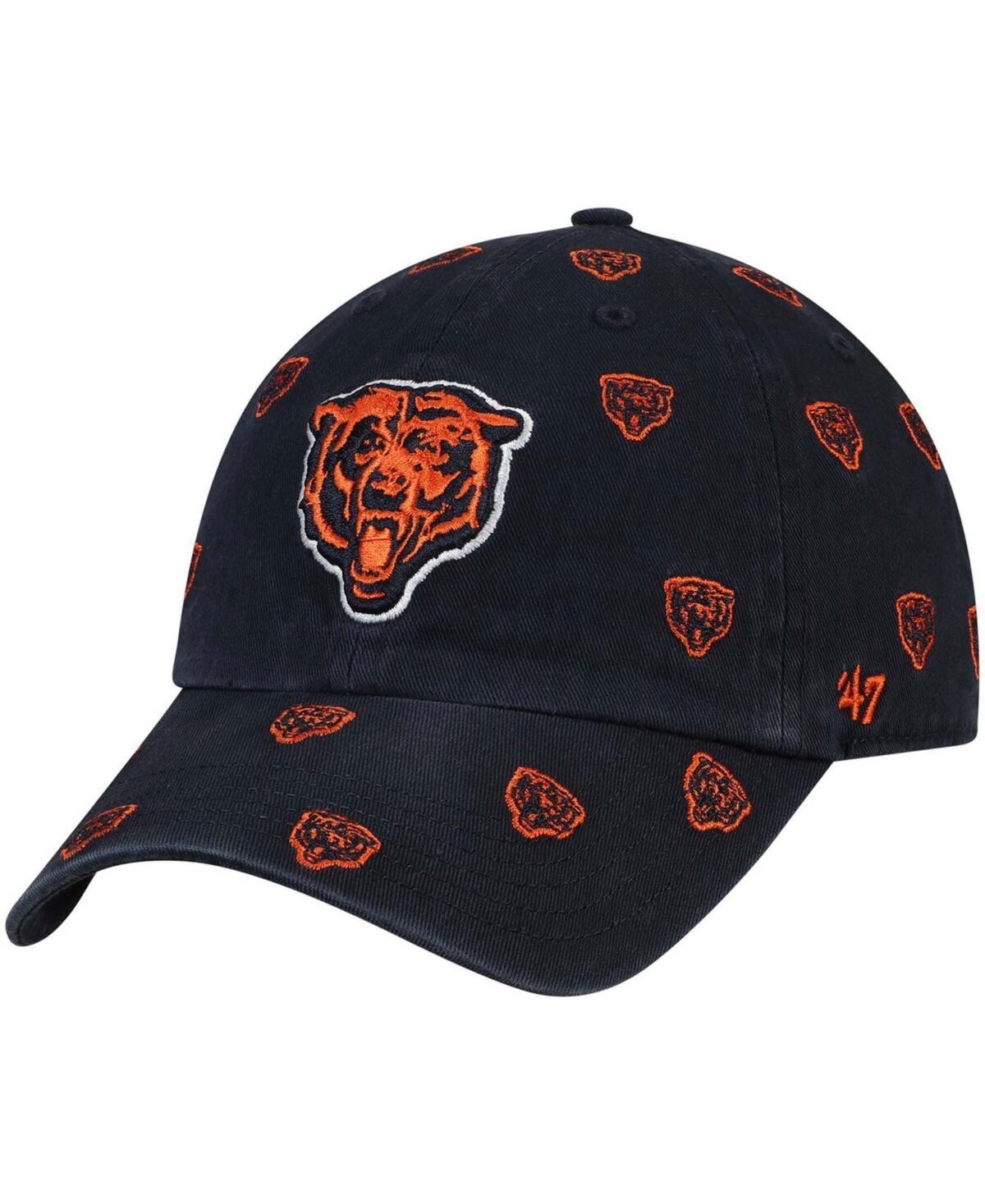 Womens Navy Chicago Bears Confetti Clean Up Adjustable Hat Product Image