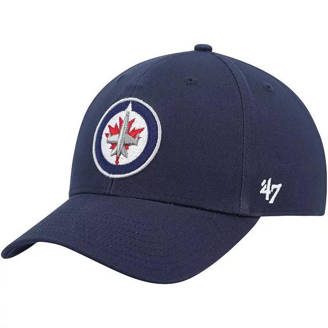 Mens 47 Navy Winnipeg Jets Legend MVP Adjustable Hat, Jts Blue Product Image