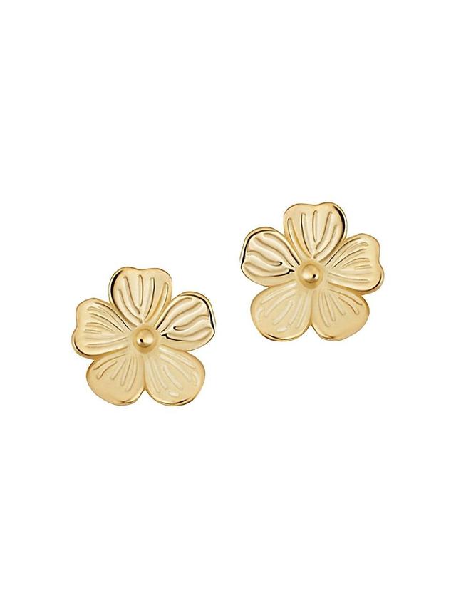 Womens 14K Yellow Gold Fresh Bouquet Studs Product Image