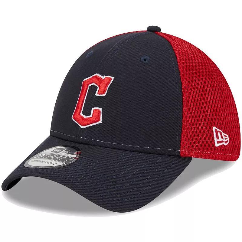 Mens New Era Navy Cleveland Guardians Team Neo 39THIRTY Flex Hat Product Image