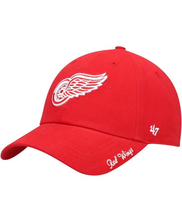 Womens Red Detroit Red Wings Team Miata Clean Up Adjustable Hat Product Image