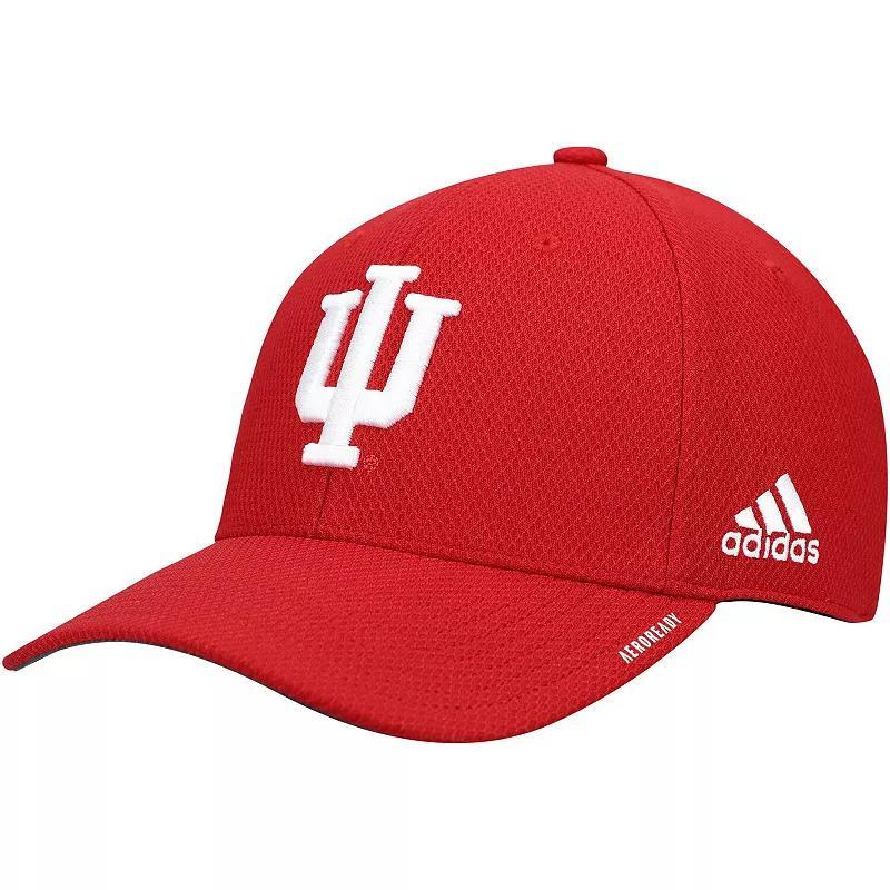 Mens adidas Crimson Indiana Hoosiers 2021 Sideline Coaches AEROREADY Flex Hat Product Image