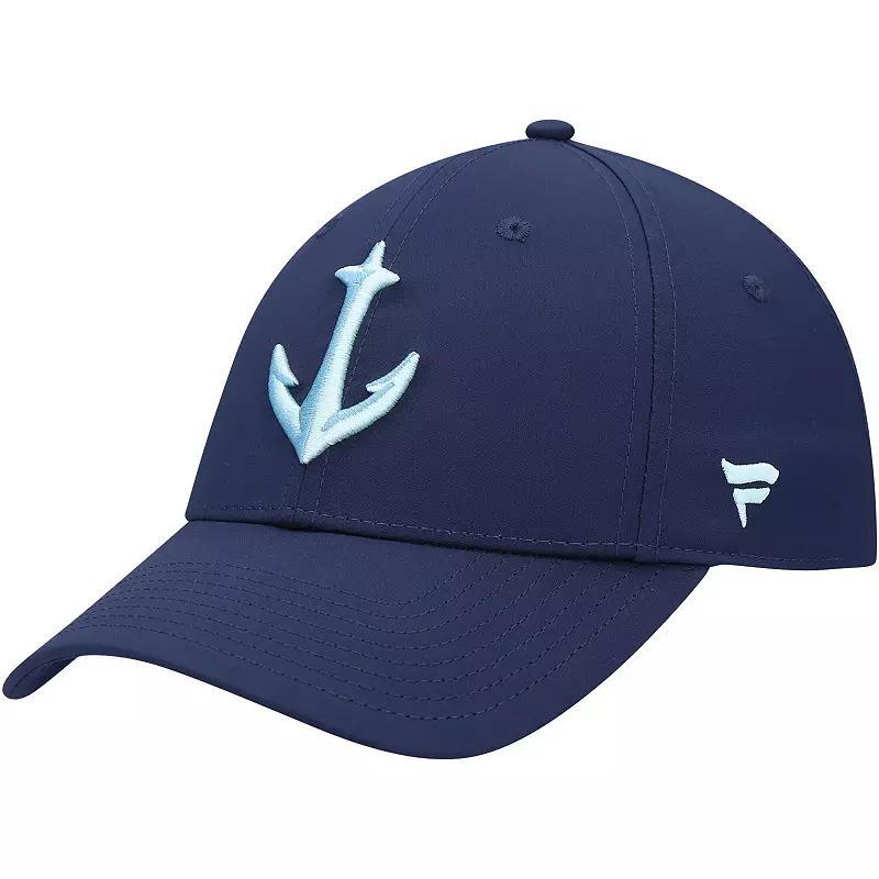 Mens Deep Sea Navy Blue Seattle Kraken Secondary Logo Flex Hat Product Image