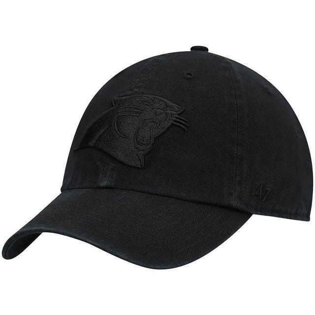 Mens 47 Black Carolina Panthers Team Tonal Clean Up Adjustable Hat Product Image