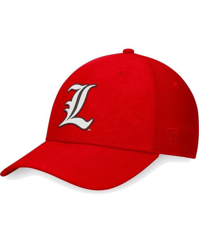 Mens Top of the World Red Louisville Cardinals Deluxe Flex Hat Product Image