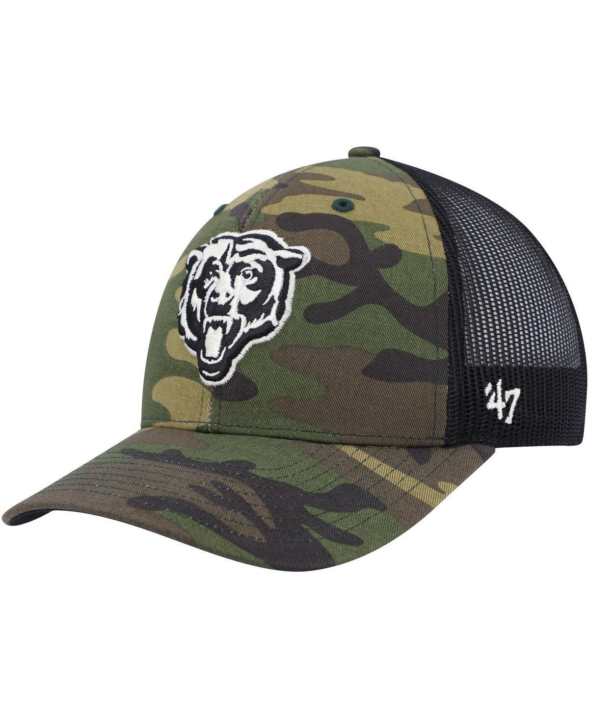 Mens 47 Brand Camo Chicago Bears Trucker Adjustable Hat - Camo Product Image