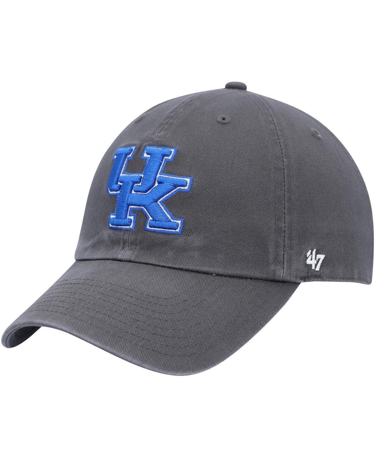 Mens 47 Brand Charcoal Kentucky Wildcats Clean Up Adjustable Hat Product Image