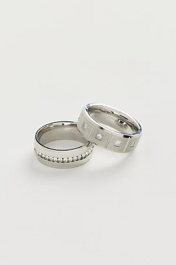 Carlo Stainless Steel Ring Set Mens at Urban Outfitters Product Image