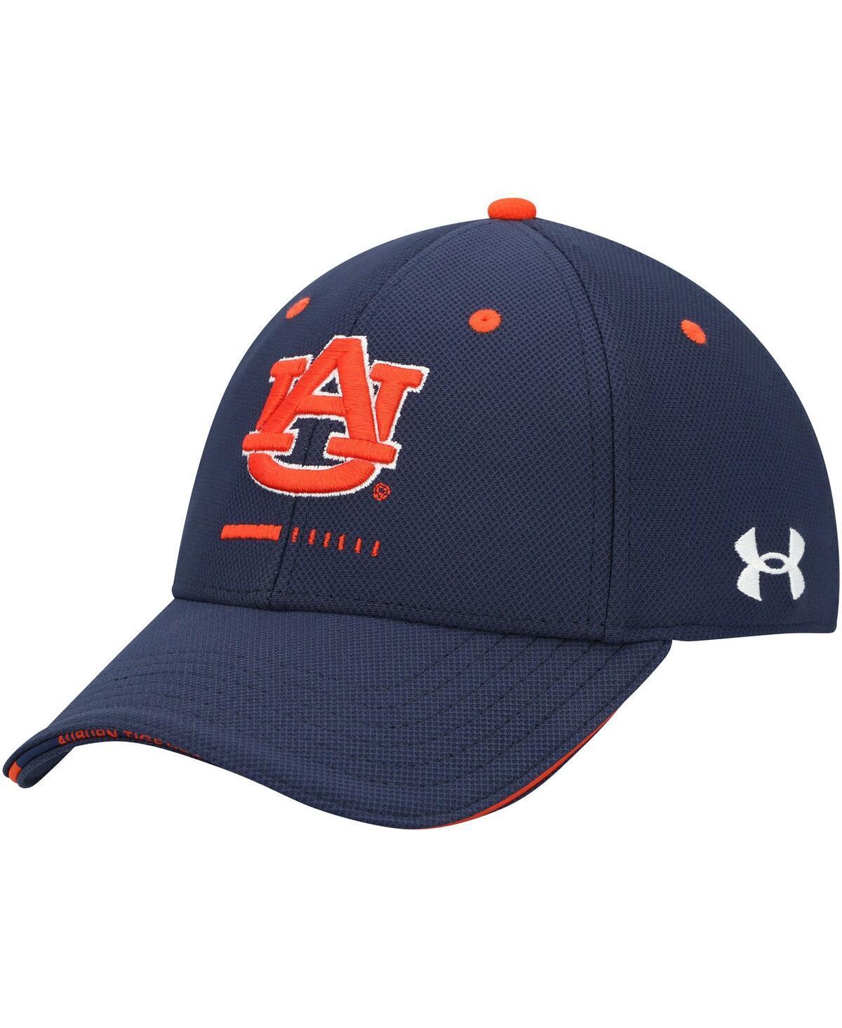 Mens Under Armour Auburn Tigers Blitzing Accent Performance Flex Hat Blue Product Image