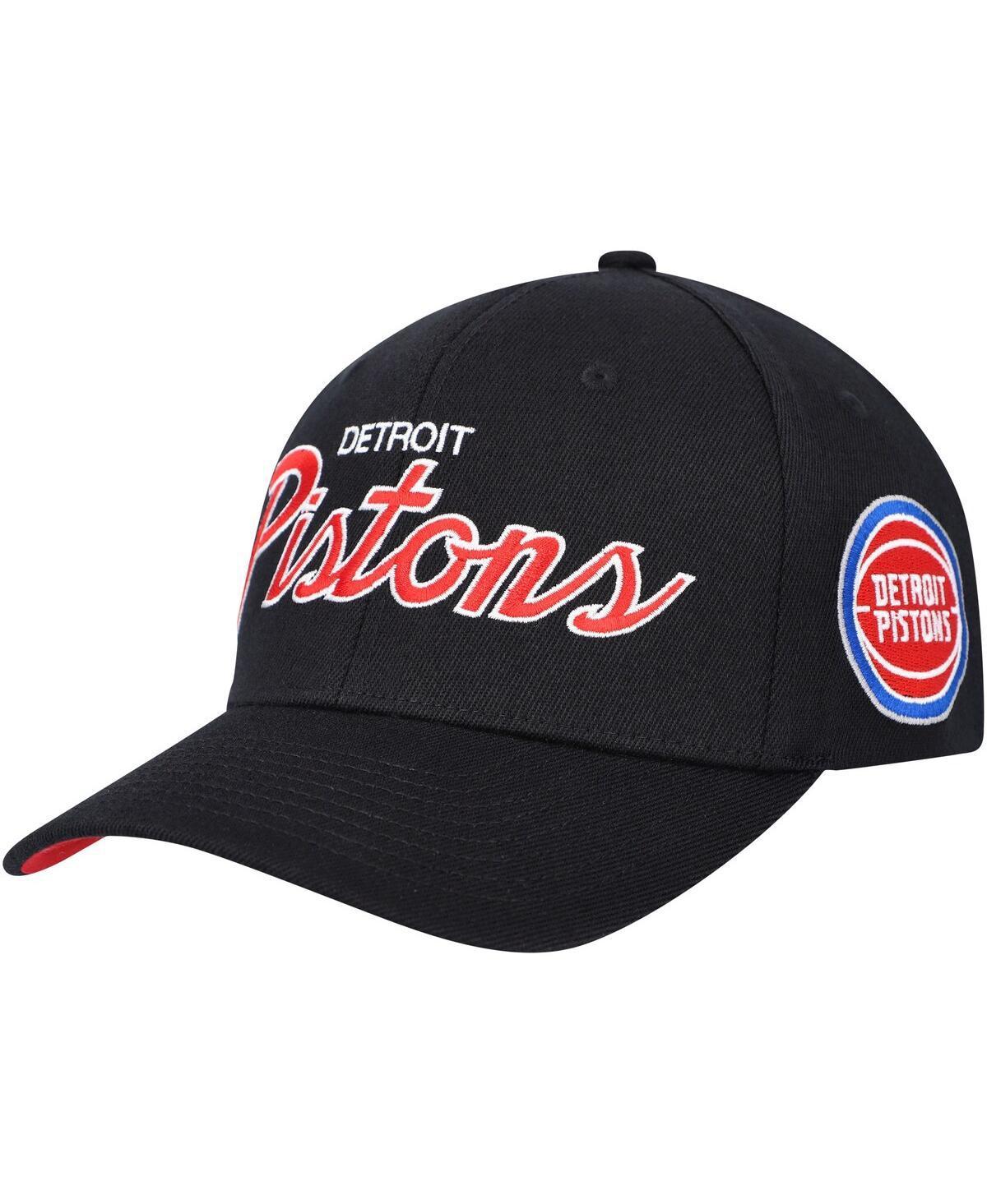 Mens Mitchell & Ness Detroit Pistons MVP Team Script 2.0 Stretch Snapback Hat Product Image