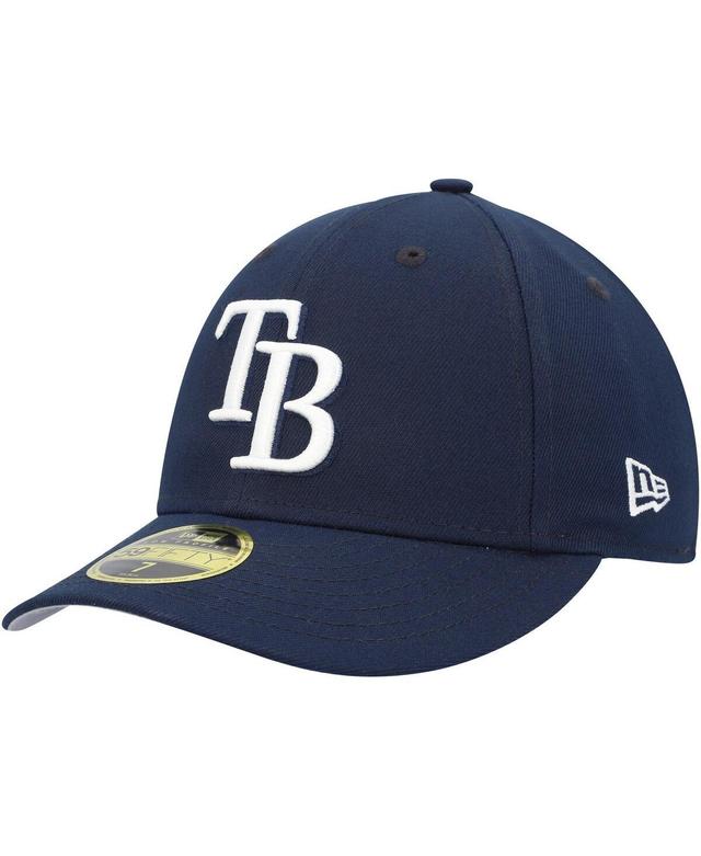 Mens New Era Tampa Bay Rays Oceanside Low Profile 59FIFTY Fitted Hat Blue Product Image