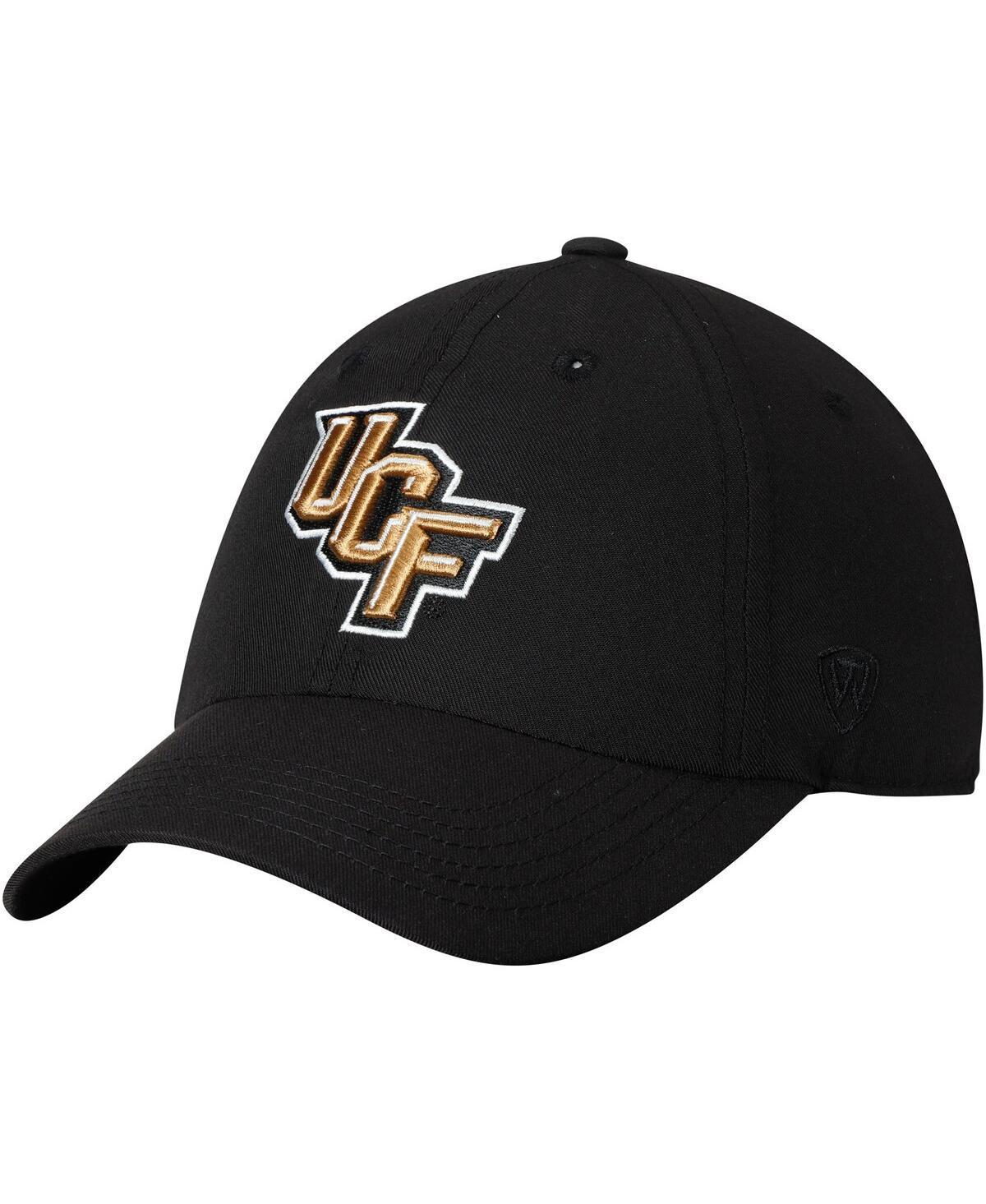 Mens Top of the World Black Ucf Knights Primary Logo Staple Adjustable Hat Product Image