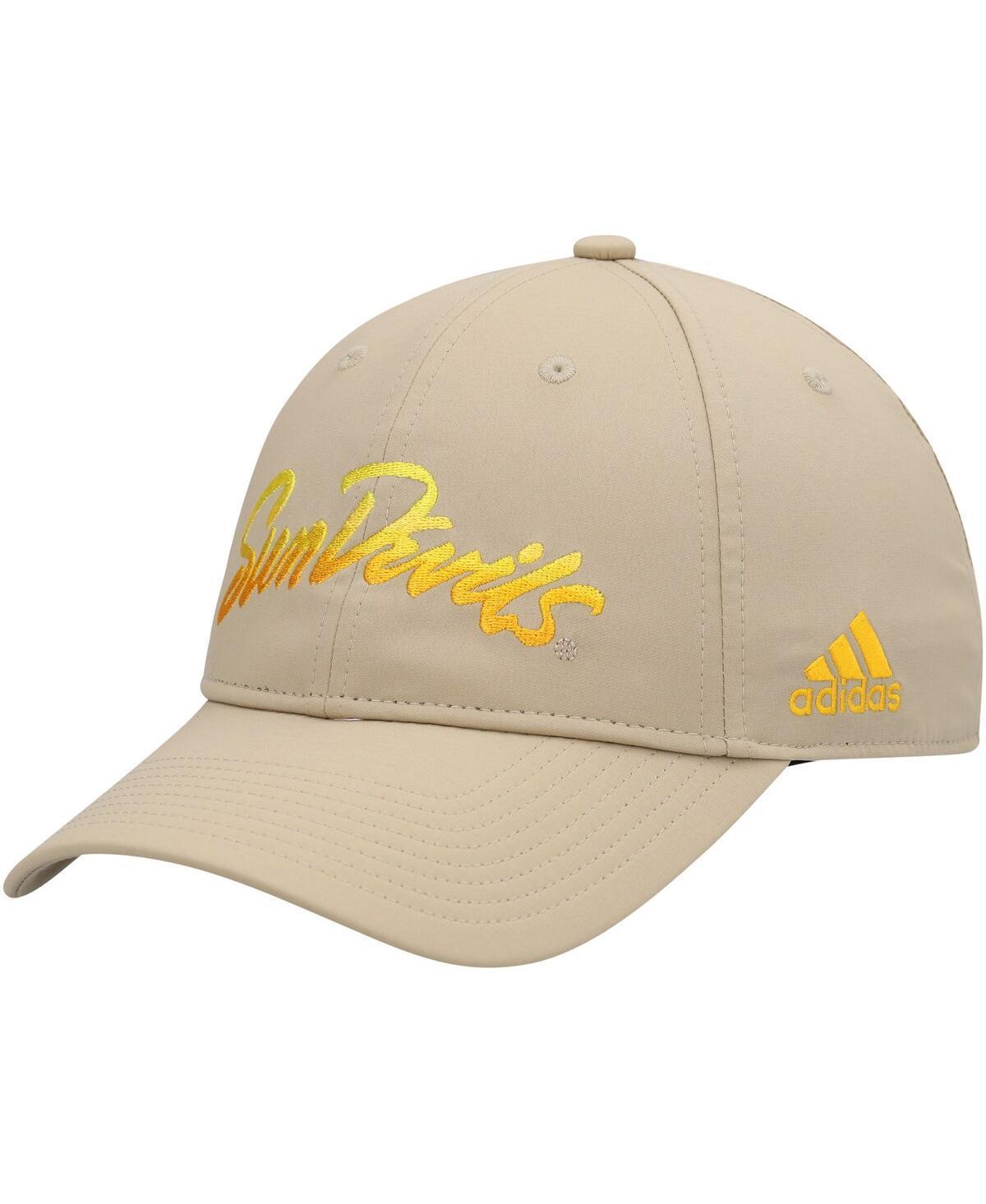 Mens adidas Khaki Arizona State Sun Devils Rising Devils Slouch Adjustable Hat Product Image