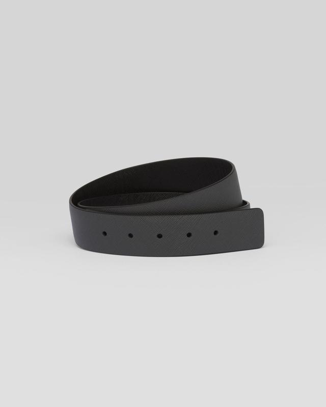 Reversible Saffiano leather belt strap Product Image