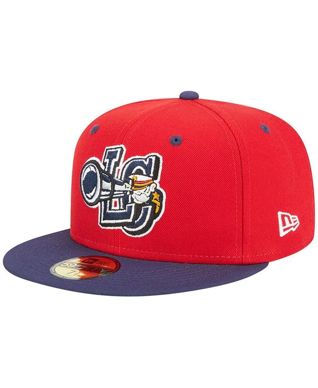 Mens New Era Red Lake County Captains Theme Nights 20th Anniversary Alternate 3 59FIFTY Fitted Hat Product Image