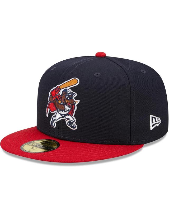 Mens New Era Navy New Hampshire Fisher Cats Marvel x Minor League 59FIFTY Fitted Hat - Navy Product Image