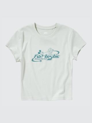 Womens Disney Collection Ut (Mini Short-Sleeve Graphic T-Shirt) Light Green Large UNIQLO US Product Image