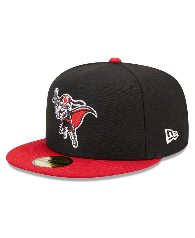 Mens New Era Black Birmingham Barons Marvel x Minor League 59FIFTY Fitted Hat - Black Product Image