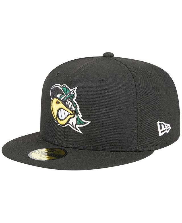 Mens New Era Black South Bend Cubs Theme Nights South Bend Silver Hawks 59FIFTY Fitted Hat Product Image