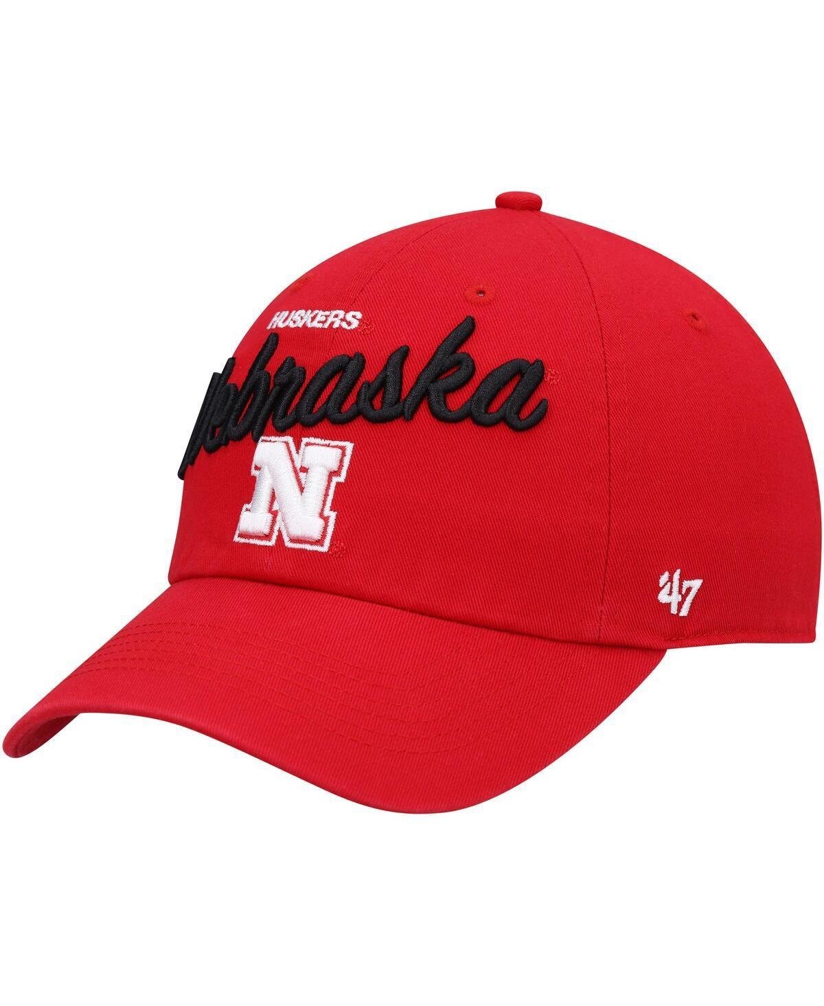 Womens 47 Scarlet Nebraska Huskers Phoebe Clean Up Adjustable Hat Product Image