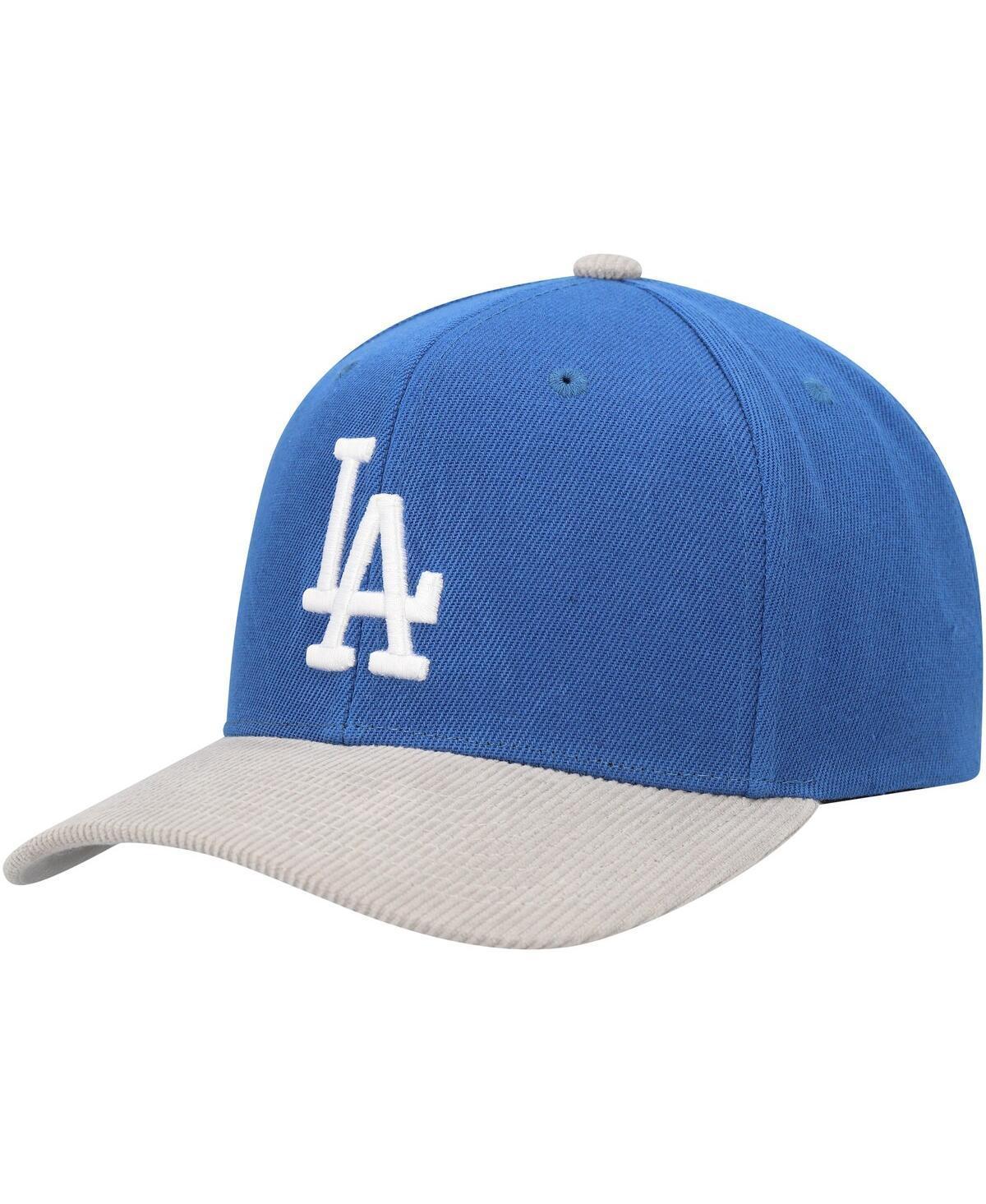 Mens Mitchell & Ness Royal Los Angeles Dodgers Corduroy Pro Snapback Hat Product Image