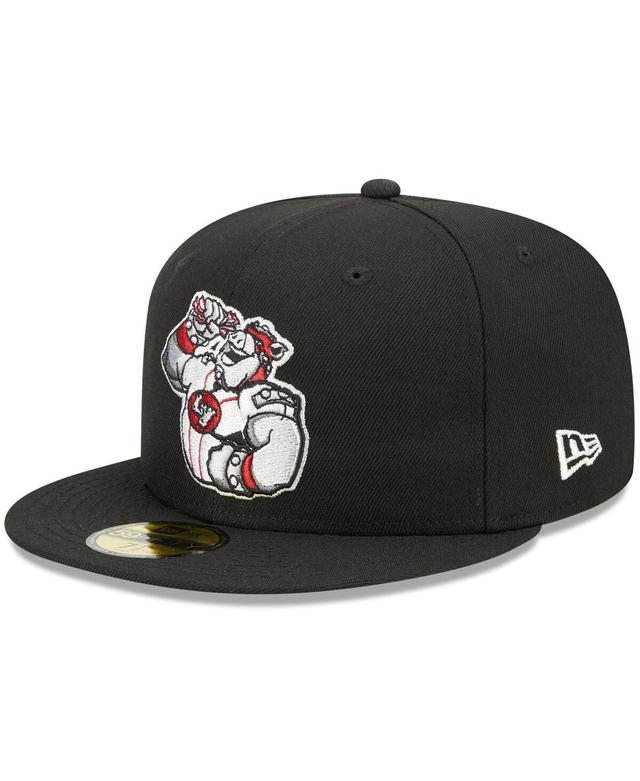 Mens New Era Black Lehigh Valley IronPigs Marvel x Minor League 59FIFTY Fitted Hat Product Image