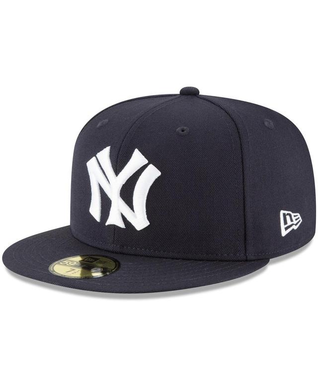 Mens New Era New York Yankees Cooperstown Collection Wool 59FIFTY Fitted Hat Blue Product Image