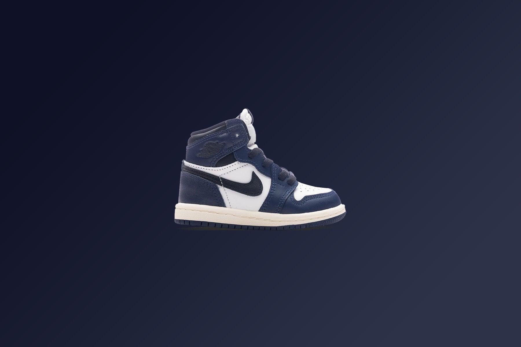 Air Jordan 1 Retro High OG (TD) - Midnight Navy/Black/White Male Product Image