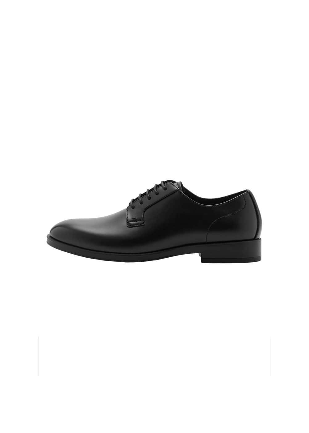 MANGO MAN - Leather effect suit shoe blackMen Product Image