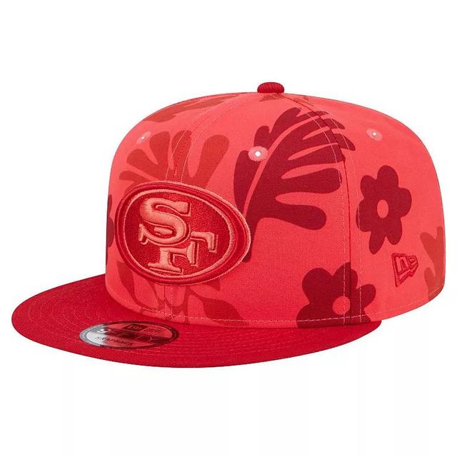 Mens New Era Scarlet San Francisco 49ers Leafy 9FIFTY Snapback Hat Product Image