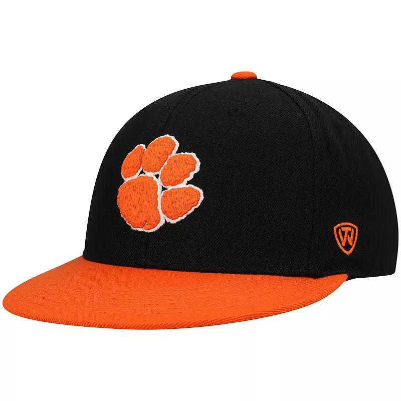 Mens Top of the World /Orange Clemson Tigers Team Color Two-Tone Fitted Hat Product Image