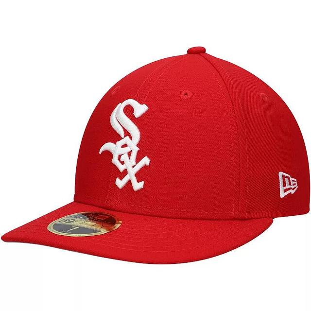 Mens New Era Scarlet Chicago White Sox Low Profile 59FIFTY Fitted Hat Product Image