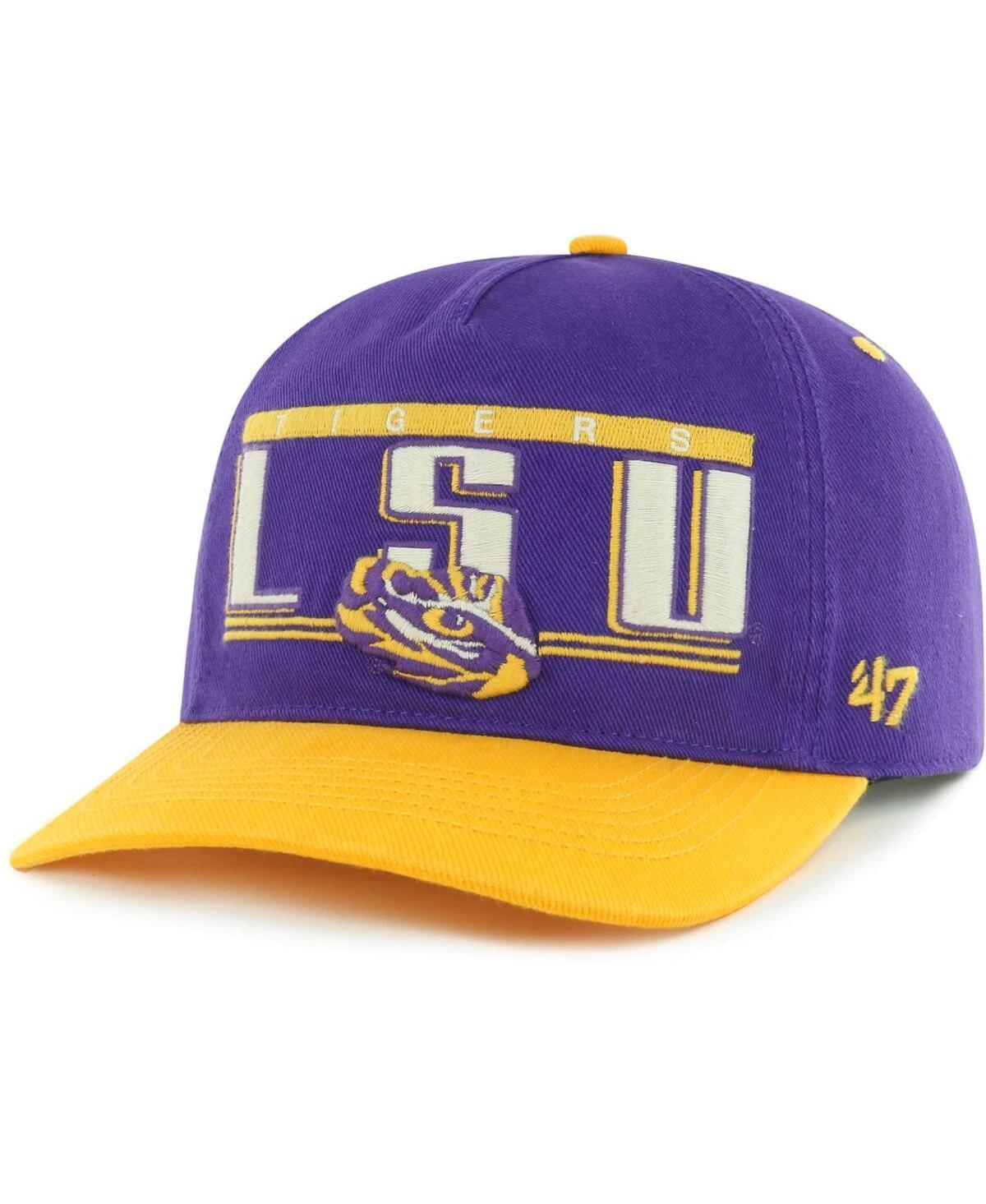 Mens 47 Brand Purple Lsu Tigers Double Header Hitch Adjustable Hat Product Image