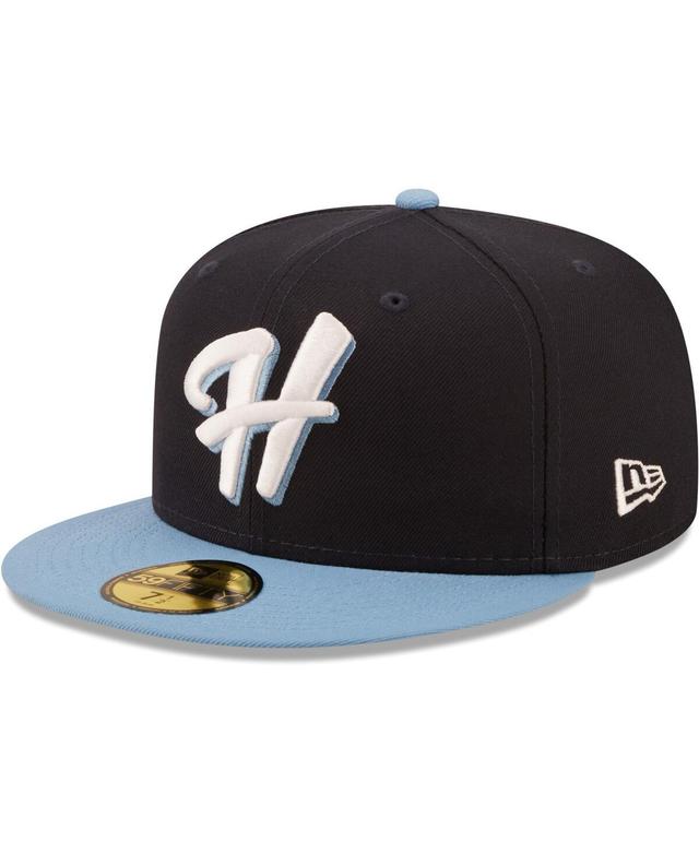 Mens New Era Navy Hillsboro Hops Authentic Collection 59FIFTY Fitted Hat Product Image