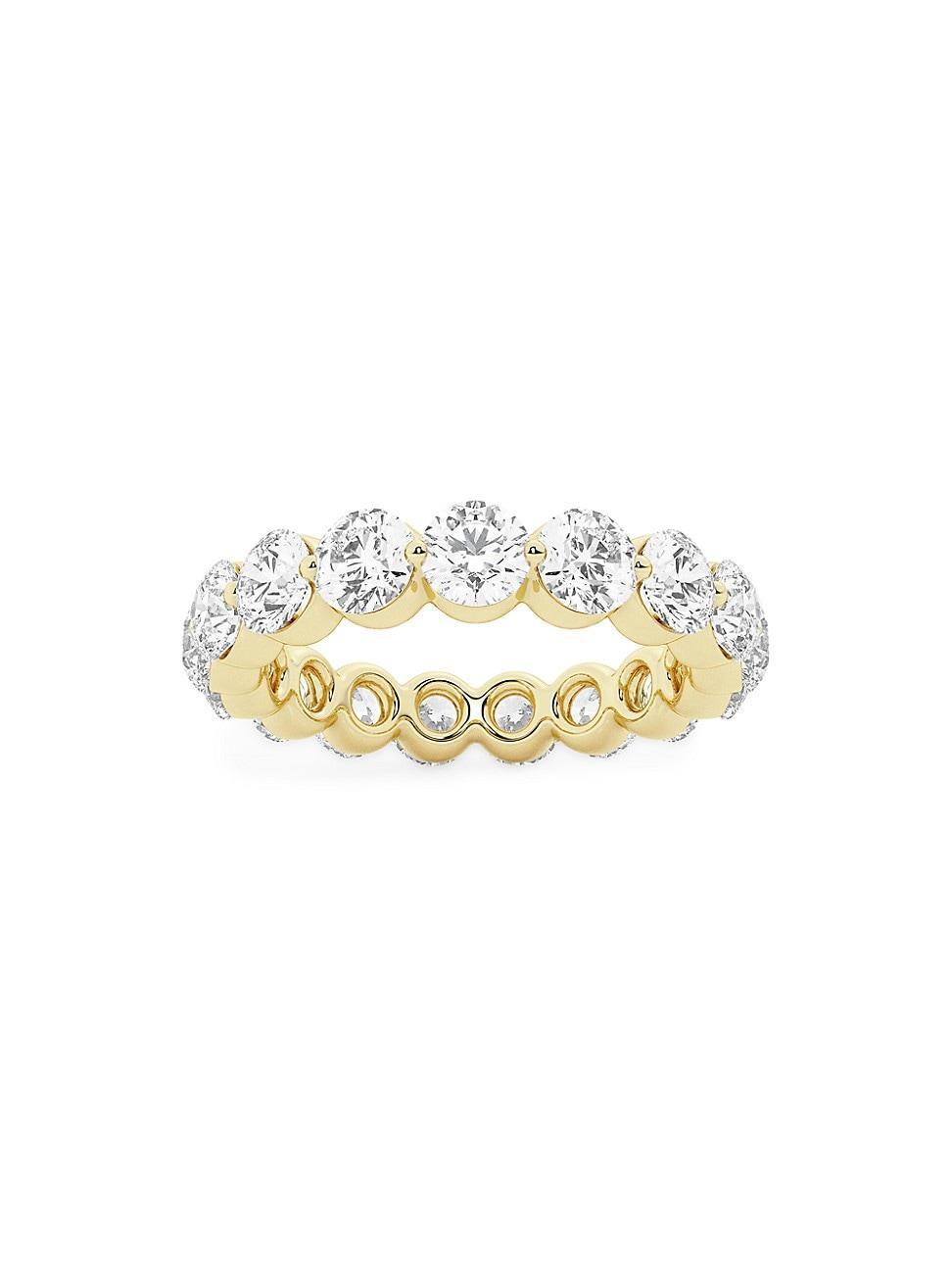 Womens 14K Yellow Gold & Floating Round Lab-Grown Diamond Eternity Band/2.00-4.00 TCW Product Image