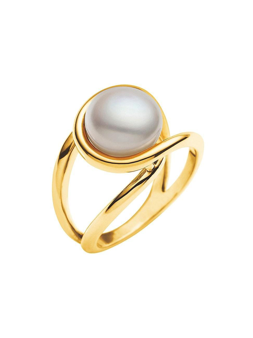 Womens Zagora Zarlie 24K-Gold-Plated & Cultured Freshwater Pearl Ring Product Image