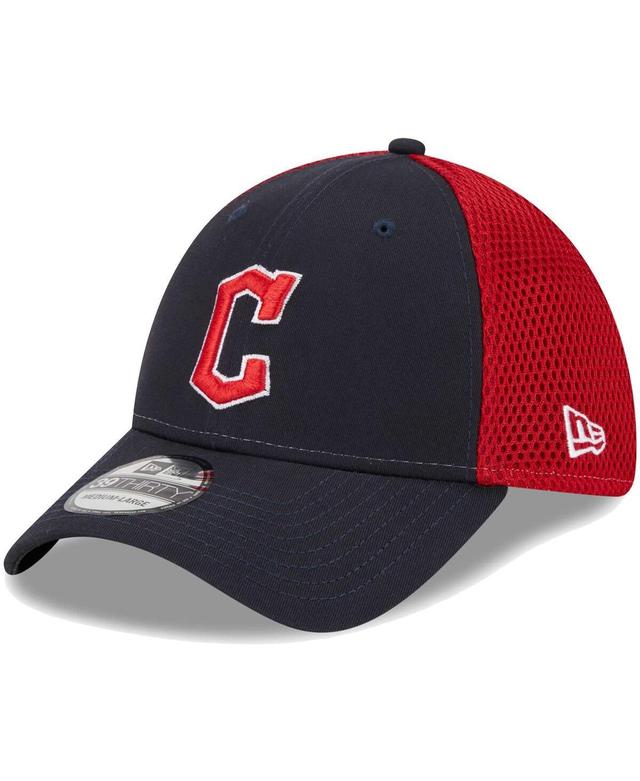 Mens New Era Navy Cleveland Guardians Team Neo 39THIRTY Flex Hat Product Image